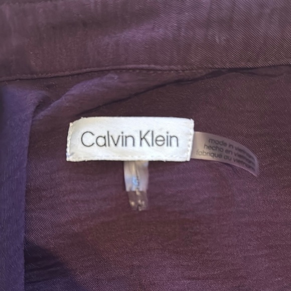 CK Women's Purple Wrap Top - NWOT - Picture 6 of 7